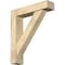 Ekena Millwork Traditional Block Rough Sawn Bracket w/ Offset Brace, Douglas Fir, 6"W x 26"D x 30"H BKT0604X26X30TRA05RDF - alternate 1